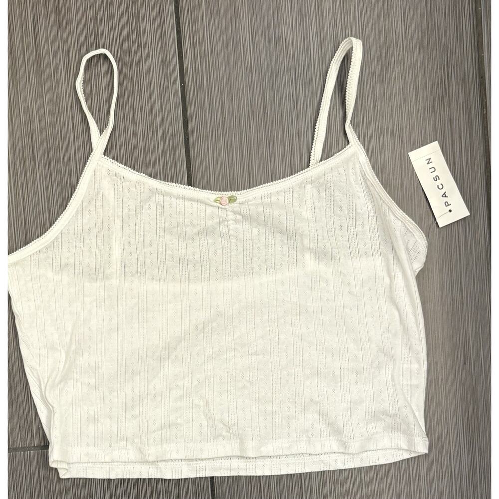 PacSun Women’s Pacsun Pointelle Tank Top Size XL NWT